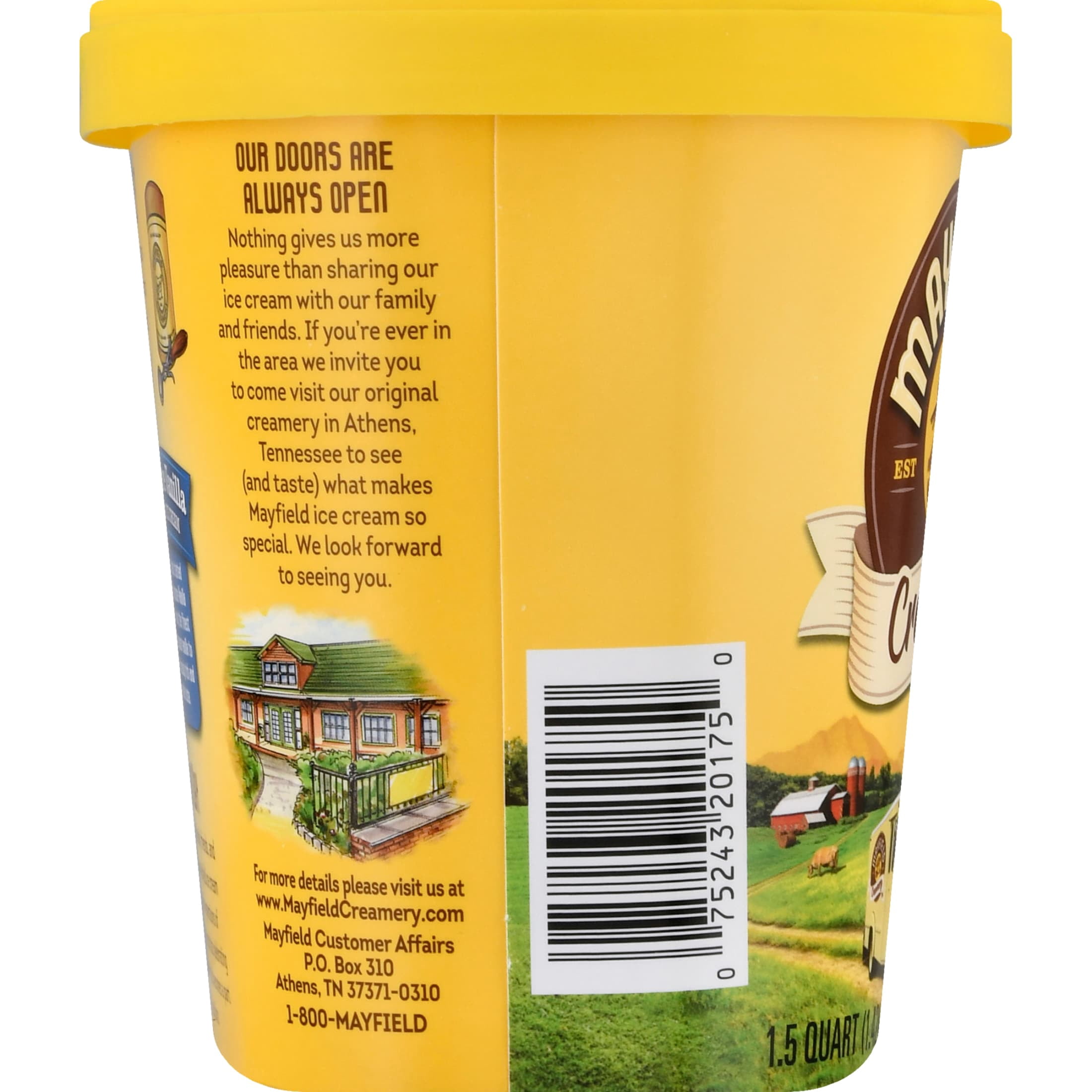 Mayfield Signature Vanilla Ice Cream Tub - 1.5 Quart