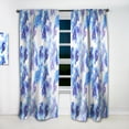 thumbnail image 2 of Designart 'Tropical Blue Mood V' Tropical Curtain Panel, 2 of 5