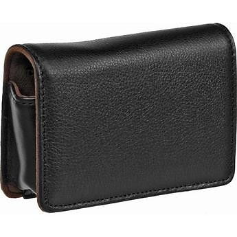 Olympus Black Leather - Casual Case Leather for Olympus Digital Camera Model #202215 - (Black) - New