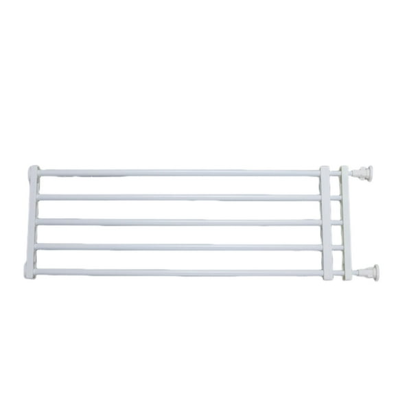 Methold Puerta plegable para mascotas, segura y confiable, para perros, puertas de escalera retráctiles para perros de ancho Suministros para perros blanco 24x56-100cm