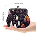 thumbnail image 2 of Ghost Premium Microfiber Coin Purse with Zinc Alloy Jaws - 4.3x4.7 in - Stylish and Durable Men's Wallet for Organized Pocket Storage - Compact and Sleek Design for Easy Access, 2 of 7