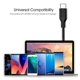 thumbnail image 3 of Cable de carga USB de nailon tipo C a A, compatible con Kurdene DBK05/S8, Ltinist BX29/BX27, Occiam T9/T17 y Tribit., 3 of 3