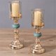 thumbnail image 5 of Candelabro de cerámica de lujo ligero y de cristal, adorno decorativo vintage for mesa de comedor., 5 of 6