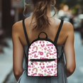 thumbnail image 4 of Eheartsgir Love Heart Rainbow Floral Small Backpack with Lightweight Polyester, Mini Waterproof Backpack for Travel and Daily Work, for Teenagers and Ladies, 4 of 8