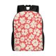 thumbnail image 1 of Disketp Beige Flowers Mochila Unisex de Apertura Lateral Completa, Mochila para Laptop para Escuela, Trabajo y Viajes, 1 of 8