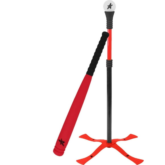 Future Stars Tee-Ball Combo Set avec tee réglable en hauteur, batte en mousse de 61 cm et baseball en mousse 3pc Ensemble