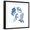 Black Frame, variant on Art.com Blue Assortment One Art Print by Albert Koetsier, 16" x 16"