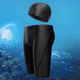 thumbnail image 1 of Bañador de hombre 2024, bañador de piel de tiburón, gorro de baño, equipo de natación, bañadores Five Minute, venta al por mayor, disponible, 1 of 4