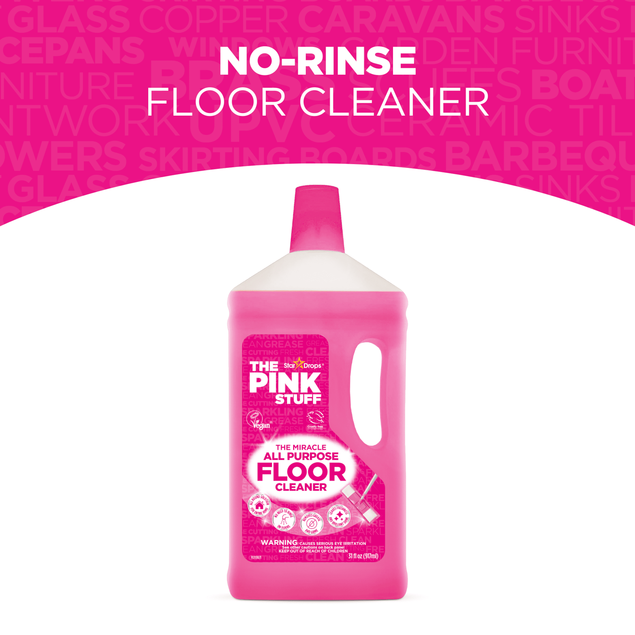 The Pink Stuff, Miracle All-Purpose Liquid Floor Cleaner, 31 fl. oz.