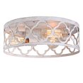 thumbnail image 1 of Bargeni Lámpara De Techo Empotrada De 13 Pulgadas, Lámpara De Techo De 3 Luces, Lámparas De Cocina, Lámparas Rústicas Con Acabado Blanco Envejecido, Lámparas De Granja Para Dormitorio, Sala De Estar,, 1 of 7