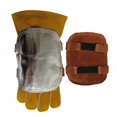 thumbnail image 2 of Hilitand Hand Heat Shield, Aluminized Material Welding Hand Pad, For Industrial Boiler Cutting Welding Metal Smelting, 2 of 8
