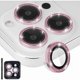 thumbnail image 1 of Chenchen Camera Lens Protector for iPhone 13 Pro & iPhone 13 Pro Max, Tempered Glass Lens Protector Aluminum Alloy Ring Camera Cover Fits for iPhone 13 Pro/iPhone 13 Pro Max (Glitter Pink), 1 of 1