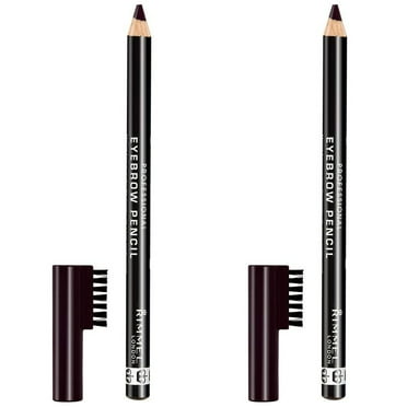 (2 Pack) Rimmel Professional Eyebrow Black Brown 0.05 Ounce