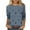 Gray, variant on JTZGDY Fall Womens Tops 3/4 Sleeve Dressy Casual Floral Printed T-Shirts Loose Oversized Basic Crewneck Tunic Blouse Trendy Cotton Pullovers Khaki XXL