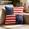 thumbnail image 1 of 4th Of July Independence Day Pillow Covers Patriotic Flag Throw Pillow Cases And Decorative Cushion Covers For Home Sofa Couch, 1 of 7