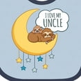 thumbnail image 4 of Inktastic I Love My Uncle Boys or Girls Baby Bib, 4 of 4