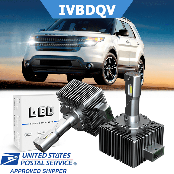 For Ford Explorer 2011-2015 LED Headlight Bulb D3S/D3R High/Low Beam 6500K Ultra White 2pcs