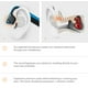 AfterShokz Trekz Titanium - Mini - Écouteurs avec Micro - Oreille Ouverte - Support derrière le Cou - Bluetooth - Sans Fil - Rouge – image 3 sur 3
