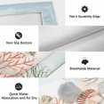 thumbnail image 5 of Red Blue Coastal Outdoor Rug 3x5 Ft, Non Slip Washable Area Rug, Nautical Beach Coral Shell Seaside Patio Rugs Carpet Runner, Large Floor Mat for Indoor/Outdoor Deck Porch Camping, 5 of 8