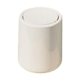 thumbnail image 1 of Cubo de basura con tapa abatible, reutilizable, decorativo Blanco, 1 of 9