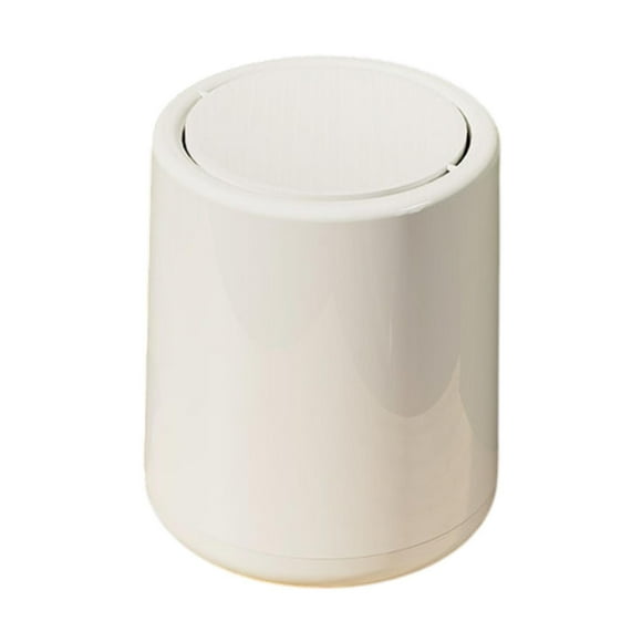 Cubo de basura con tapa abatible Contenedor de basura Cesto de basura versátil Papelera Blanco
