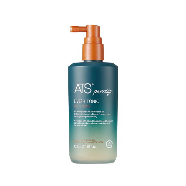 ATS Perstige Livesh Tonic Crecimiento del cabello Tratamiento del cuero cabelludo Espesor y plenitud Energizar el cuero cabelludo 4.05 fl.oz 120ml