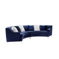 thumbnail image 5 of Stylish Navy Blue Velvet Couch With Stable Solid Foundation And Foam Wood Support Comfortable Interior, 5 of 5