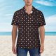 thumbnail image 2 of Balery Red and white polka dots Camisas hawaianas de manga corta para hombre, camisas playeras de corte holgado, camisas de vacaciones con botones,Large, 2 of 7