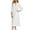 White, variant on Summer Sun Dresses for Womens 2026 Plus Size Fashion Loose V-neck Solid Color Short Sleeve Dress