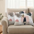 thumbnail image 3 of Outdoor Waterproof Pillow Covers Modern Boho Foliage Botanical Art Decorative Throw Pillow Protectors,Pillowcase Cushion Cases for Patio Sofa Garden Couch,20x12in,Pack of 2, 3 of 9