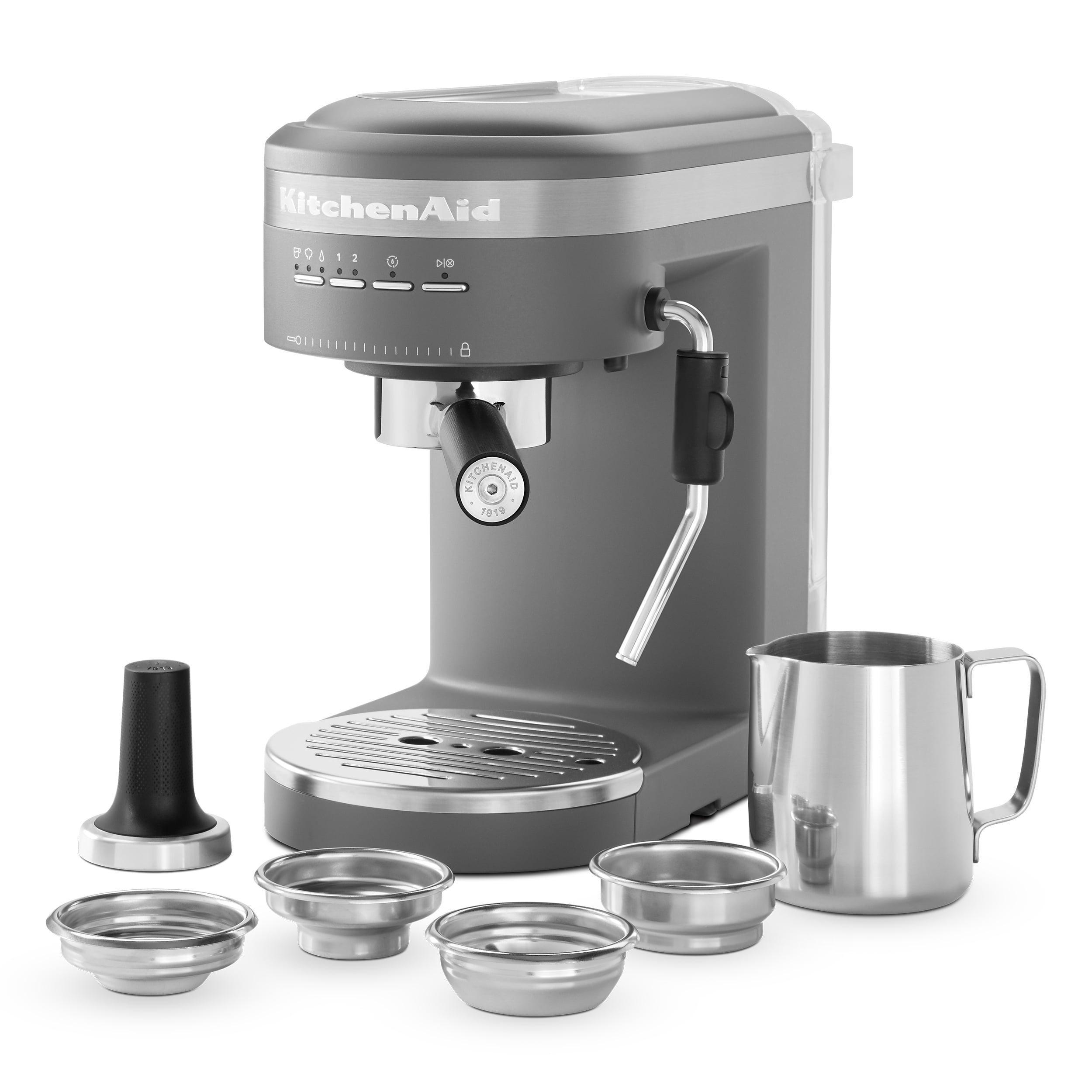 KitchenAid Semi-Automatic Espresso Machine, Charcoal Grey, KES6403