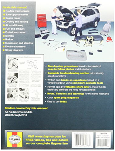 Repair Manual-EX Haynes 54077 fits 2003 Kia Sorento