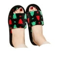 thumbnail image 3 of Christmas Slippers House Shoes for Women Fluffy Soft Cozy Bedroom Cartoon Plush Cute Slippers for Indoor Outdoor Use, 3 of 9