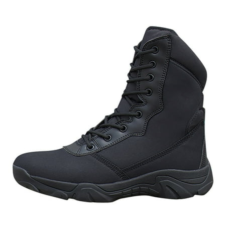 

Jungdeepe Mes And Women Lace Up Zipper Boots Comfortable Breathable Durable Water Proof And Damping Rubber Knee High Work Boots Men Booths Coat Men Mens up Boots All Leather Boots Men
