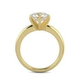 thumbnail image 4 of 2 Carat Round Brilliant Moissanite Solitaire Engagement Ring in 14k Yellow Gold (G-H, VS, cttw) 6-Prong Size 8 by Beverly Hills Jewelers, 4 of 5