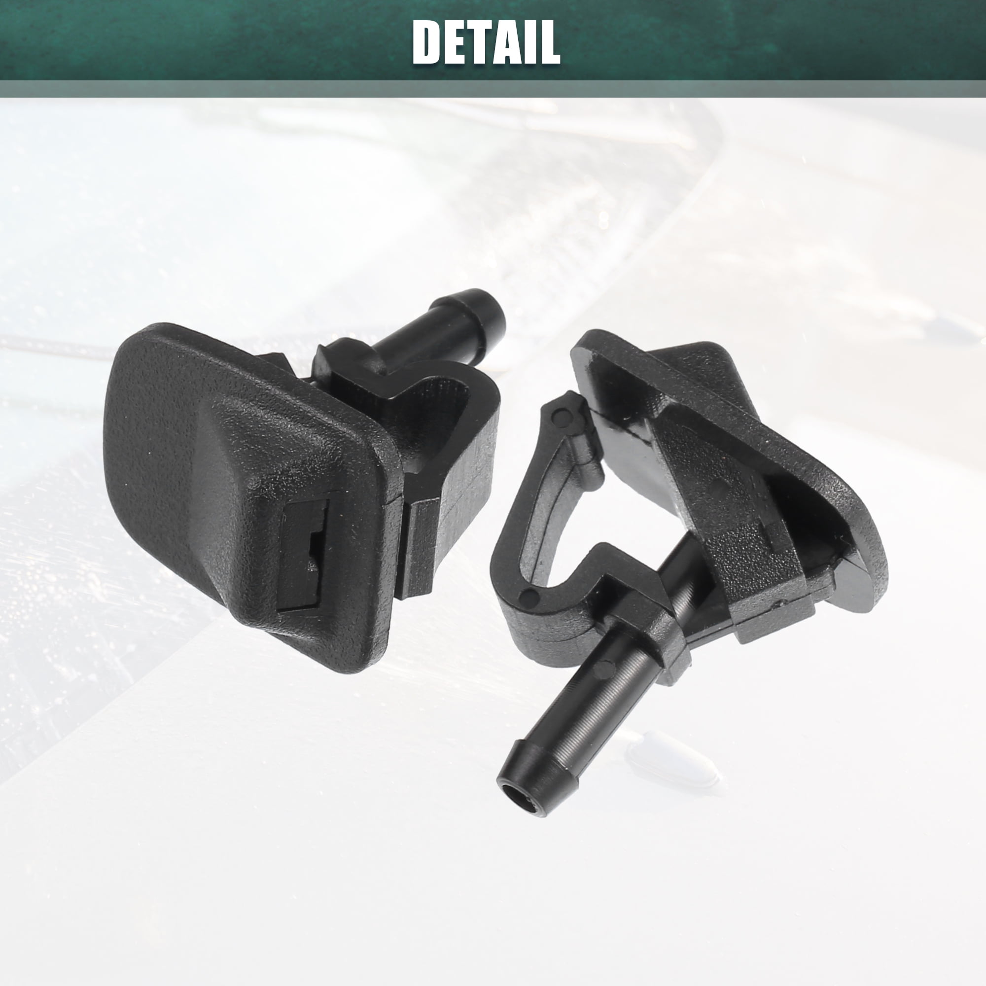 Unique Bargains Windshield Wiper Washer Nozzle Set for Jeep Wrangler 2002-2012