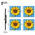 thumbnail image 3 of Square Wall Clock,Vibrant Sunflower Against The Clear Blue Sky (2),Silent Non-Ticking Wall Clock Decor for Home Office Kitchen Living Room Bedroom(14inch), 3 of 4
