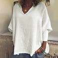 thumbnail image 1 of Tops Henley,Blusa de lino y algodón sin mangas con cuello en V para mujer, top informal liso, tejido suave y ligero, ideal para primavera y verano, sopatenor, 1 of 6