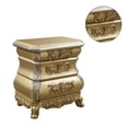 thumbnail image 4 of Simple Relax Royal-style 3-drawer Nightstand in Gold, 4 of 5
