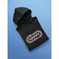 thumbnail image 3 of Be Happy Graphic Hoodie Women -GoatDeals Designs, Female Small, 3 of 4