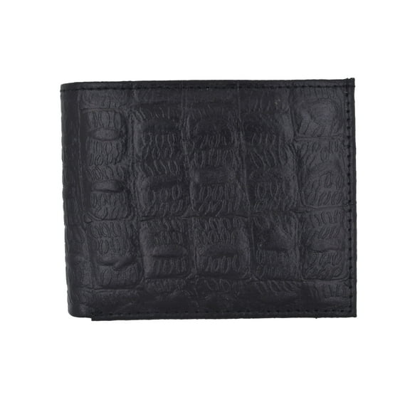 Mens Leather Wallets Ostrich Snakeskin Alligator Print Trifold Bifold to Choose