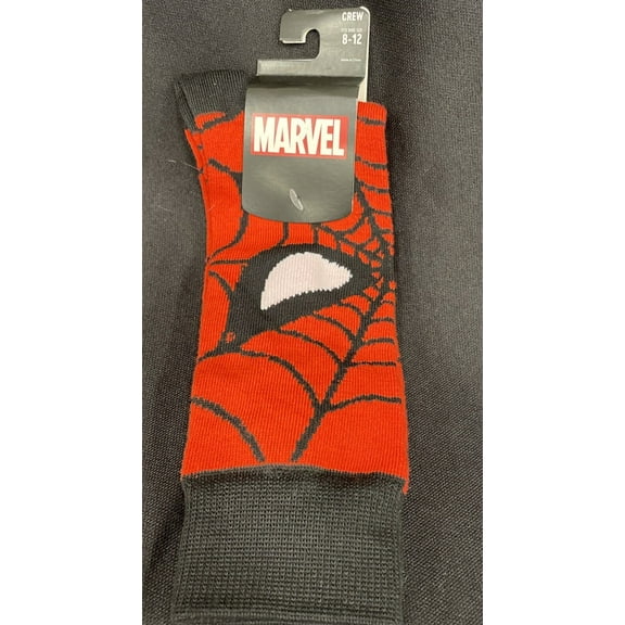 Marvel Spider Man Red Cosplay Red Crew Socks Unisex