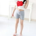 thumbnail image 3 of Girls' Cotton Lace Briefs Kids Girl Solid Color Bow Tie Soft Elastic Safety Shorts Underpants, 3 of 8