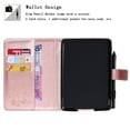 thumbnail image 2 of Dteck Folio Case For Amazon Kindle Paperwhite 6", Lightweight Embossed Butterfly PU Leather Flip Stand Case Cover with Card/Stlylus Holder,Rosegold, 2 of 4