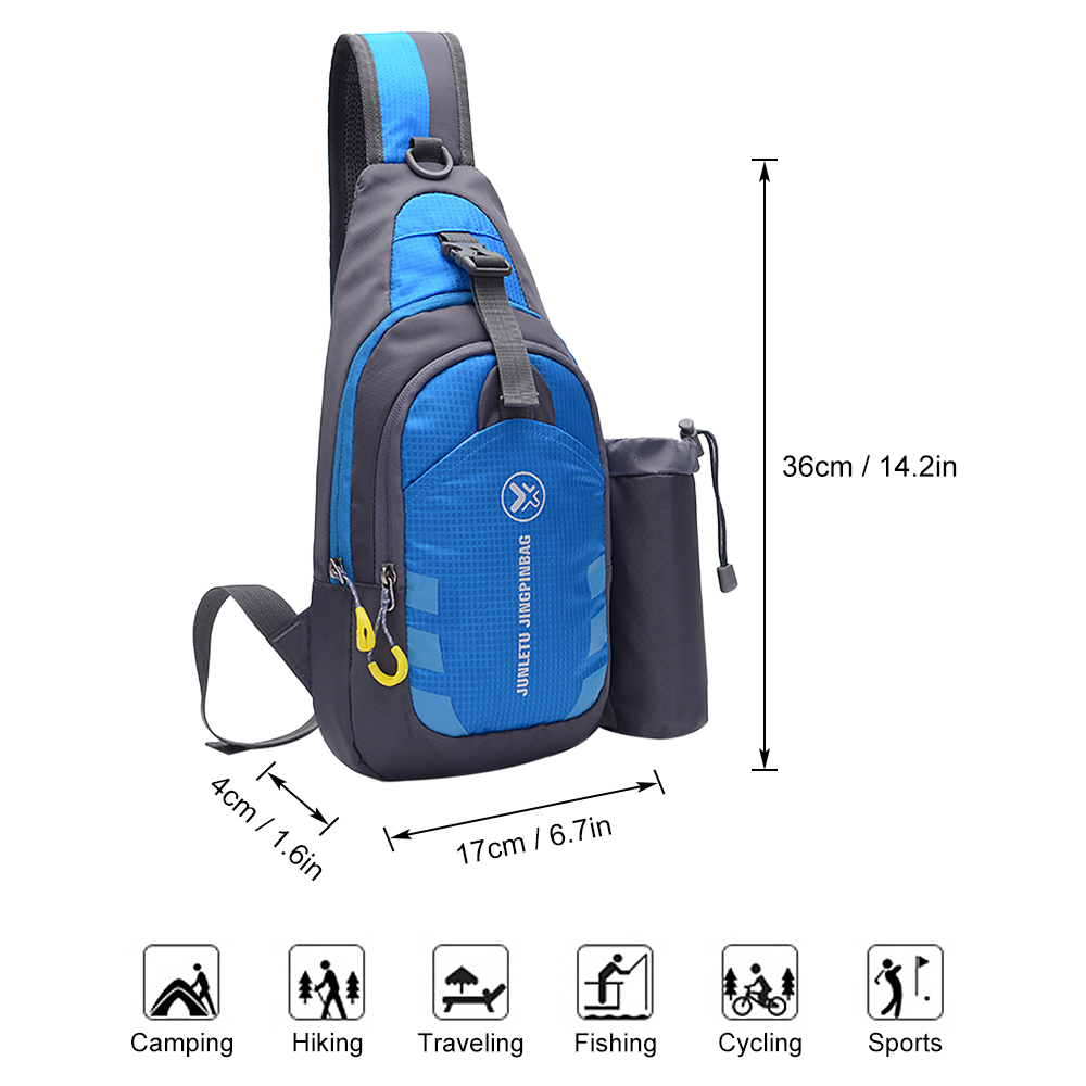 Men Women Sling Backpack Chest Crossbody Bag Shoulder Bag Travel Sports Gym Daypack - image 3 of 7