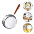 thumbnail image 2 of Mini Frying Pan Cookware Wok Nonstick Saucepan Heater Silver, 2 of 7