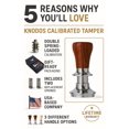 thumbnail image 3 of Espresso Tamper KNODOS V2 Rosewood para máquinas Breville de 54 mm, 3 of 8