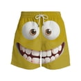 thumbnail image 2 of Men's Funny Pattern Beach Pants Drawstring Swim Shorts with Side Pockets Summer Lounge Casual Wear, 2 of 6