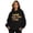 Black, variant on Women Black Wear Your Own Story Motivational Quote Graphic Hoodie with Drawstring Casual Pullover Sweatshirt