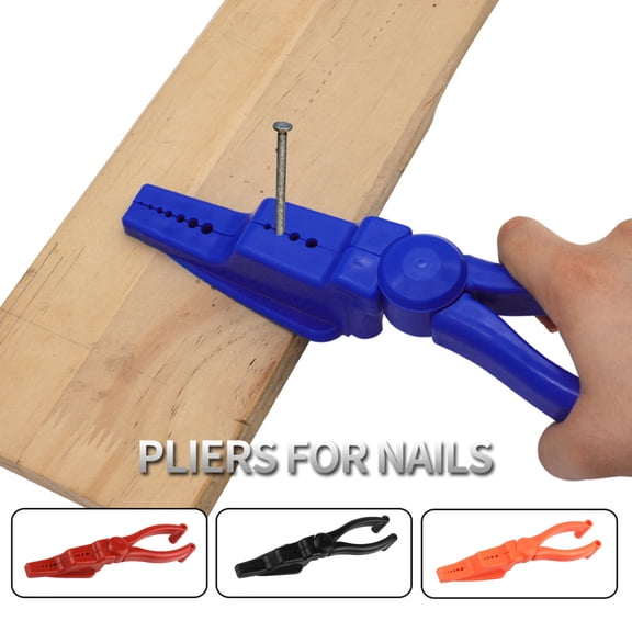 Limorve Nail Pliers,Nail Pliers Multiple Grooves Nails Holder Clamps Black